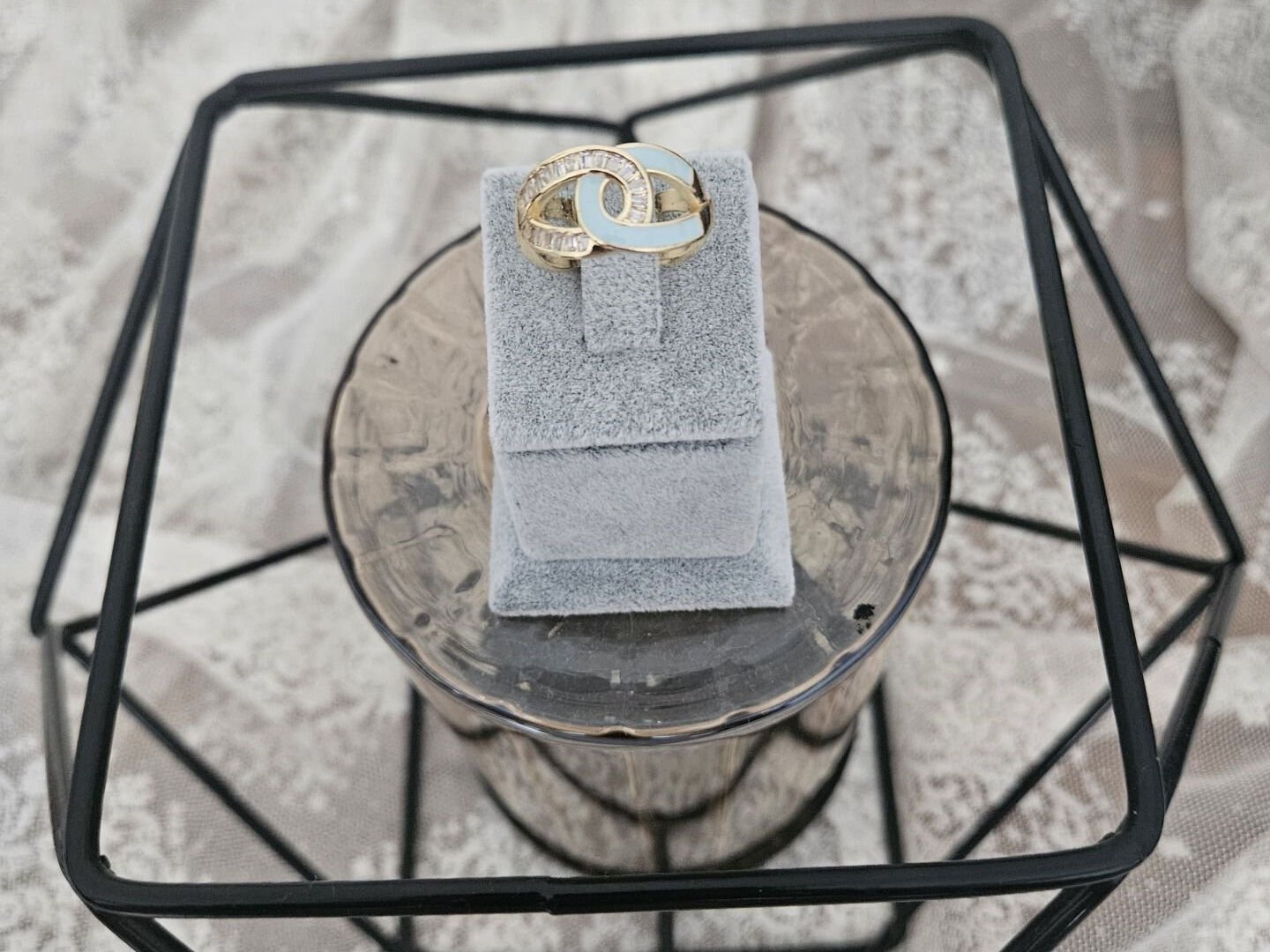 Mavi Mineli Zirkon Tasli Yuzuk