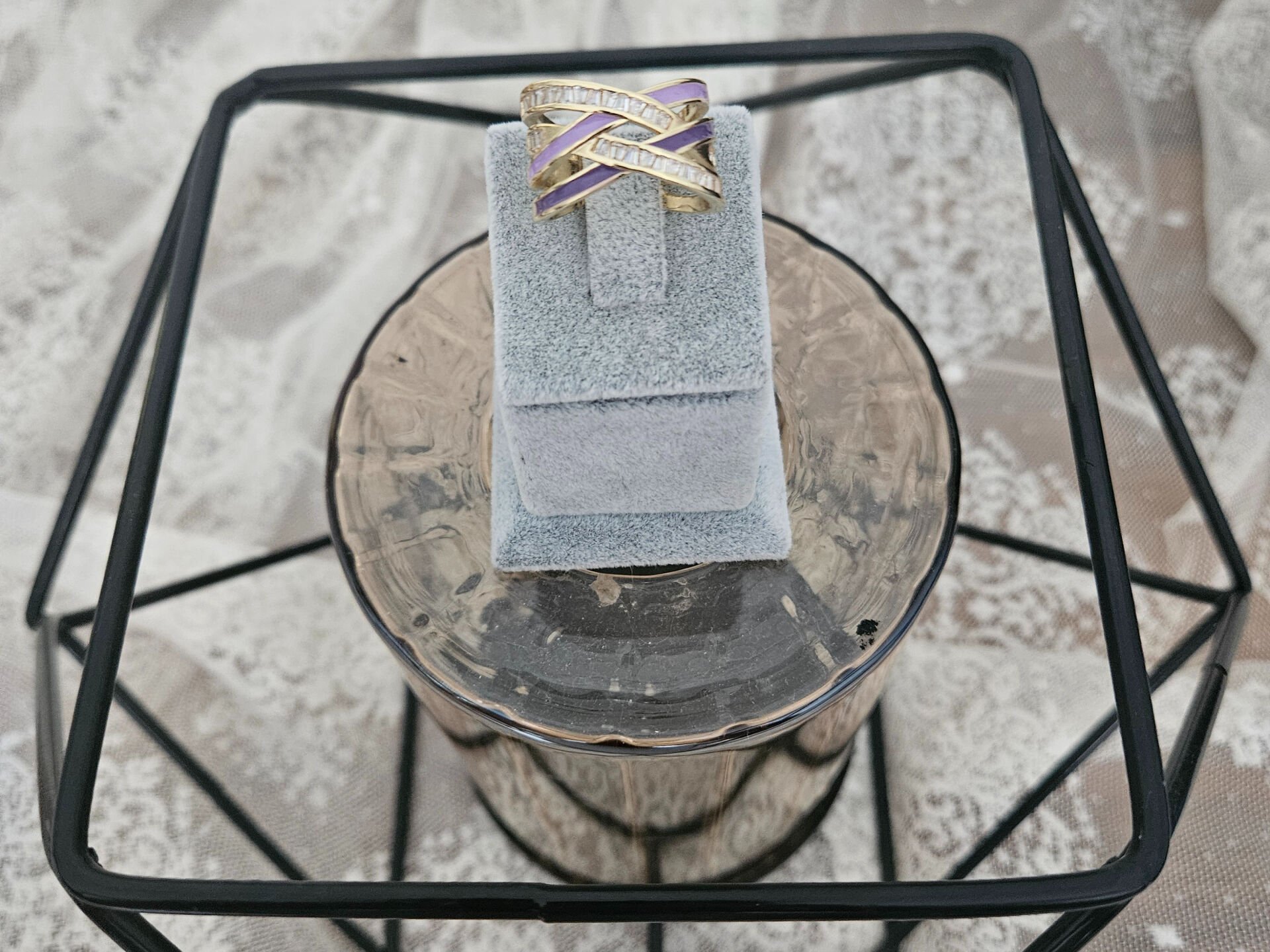 Capraz Mor Mineli Yuzuk