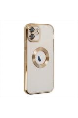 iPhone 12 Lensli Lazer Silikon Kılıf (Kamera Korumalı)