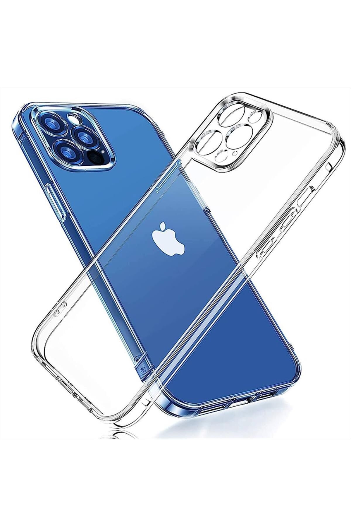 iPhone 12 Pro Max (6.7 inç) Şeffaf Silikon Kılıf