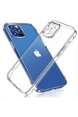 iPhone 12 Pro Max (6.7 inç) Şeffaf Silikon Kılıf