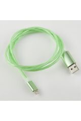 Işıklı İphone USB Data Şarj Kablosu