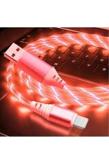 Işıklı İphone USB Data Şarj Kablosu