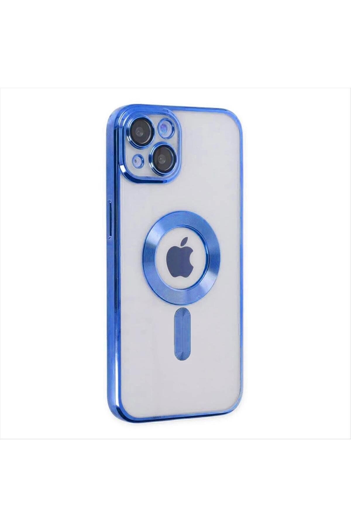 iPhone 13 Lüx Magsaff Lazer Silikon Kılıf (Kamera Korumalı)