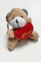 Love Yazılı Ayıcık Peluş Anahtarlık