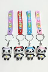 Panda Silikon Anahtarlık