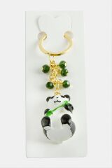 Panda Kristal Sevgililer Günü Anahtarlık