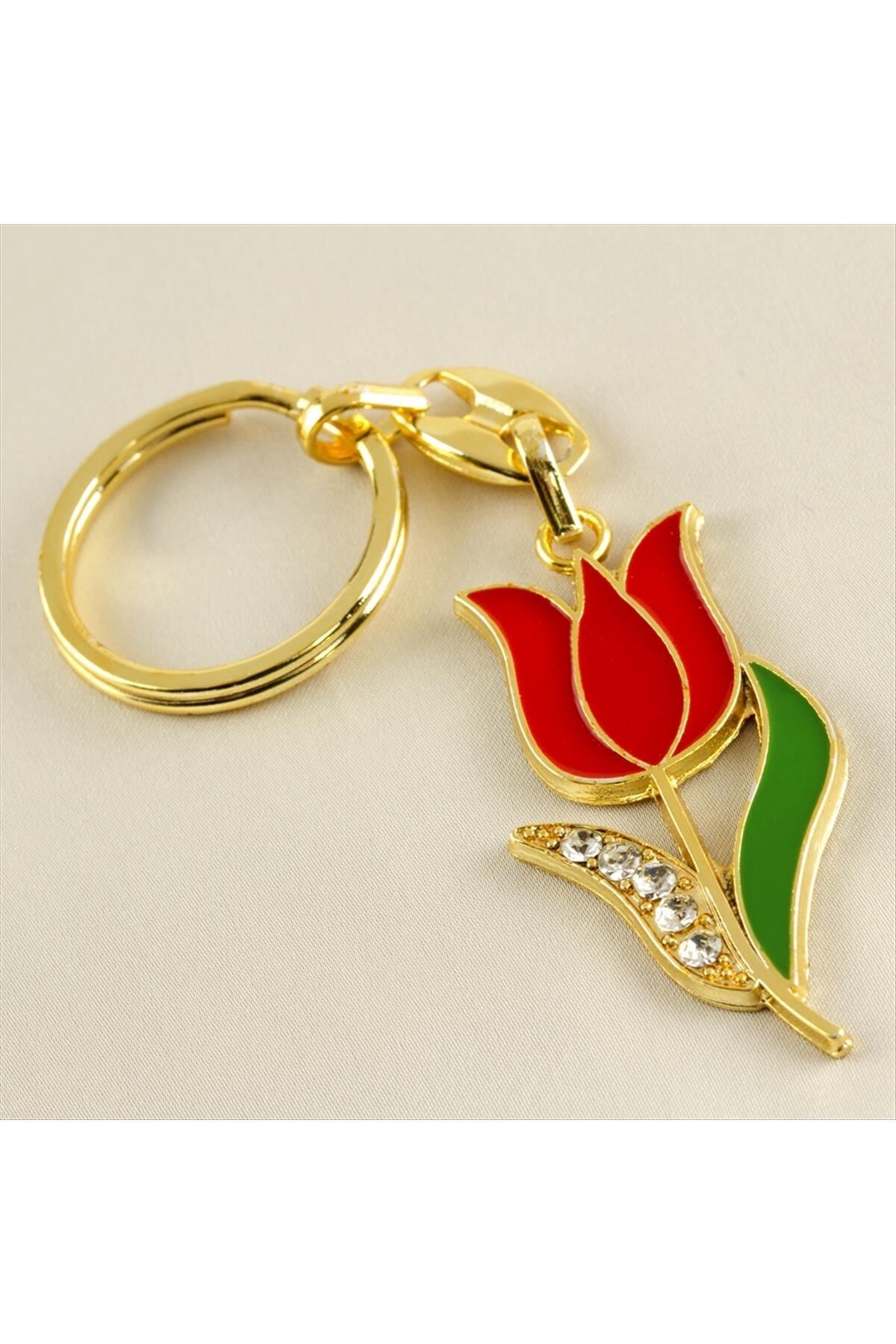 Gül Taşlı Anahtarlık